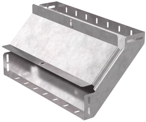 Угол для лотка вертикальный внутренний с крышкой Промрукав Стандарт 90град. 400х80 фото Угол для лотка вертикальный внутренний с крышкой Промрукав Стандарт 90град. 400х80 картинка